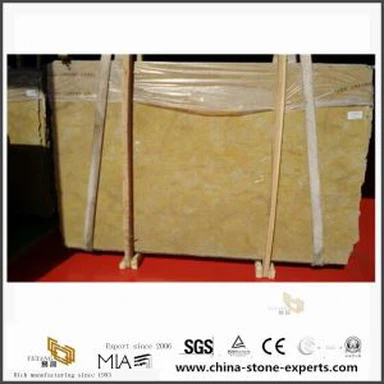 Spanyol arany sárga márvány konyha Hotel kőfal épület dekoráció szállítók