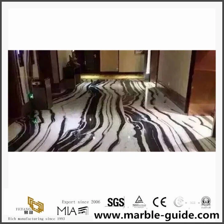 China Panda White Marble Slabs /Bookmatch Marble With Good Price