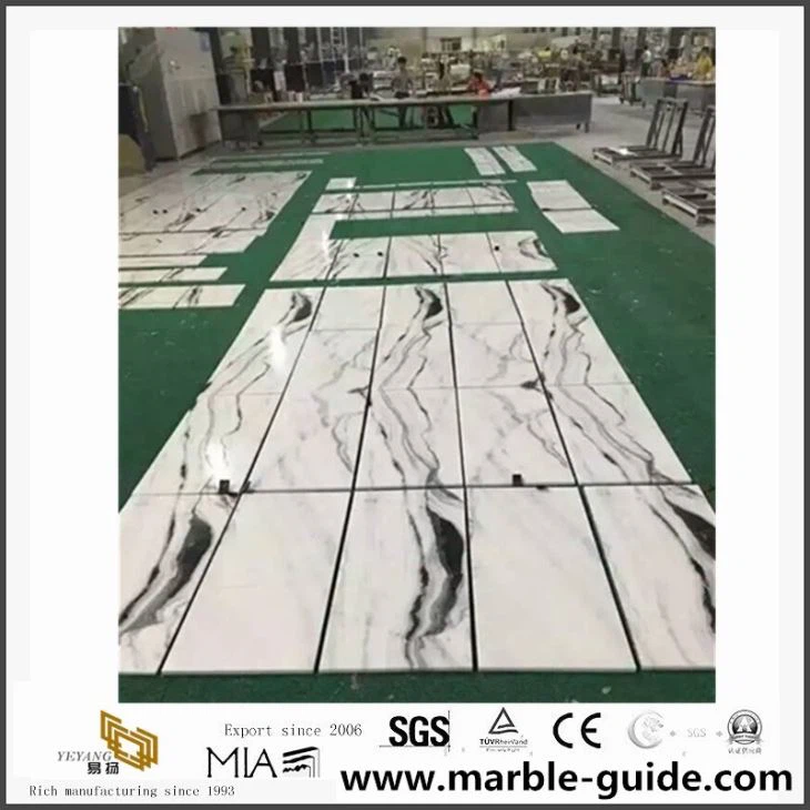 China Panda White Marble Slabs /Bookmatch Marble With Good Price