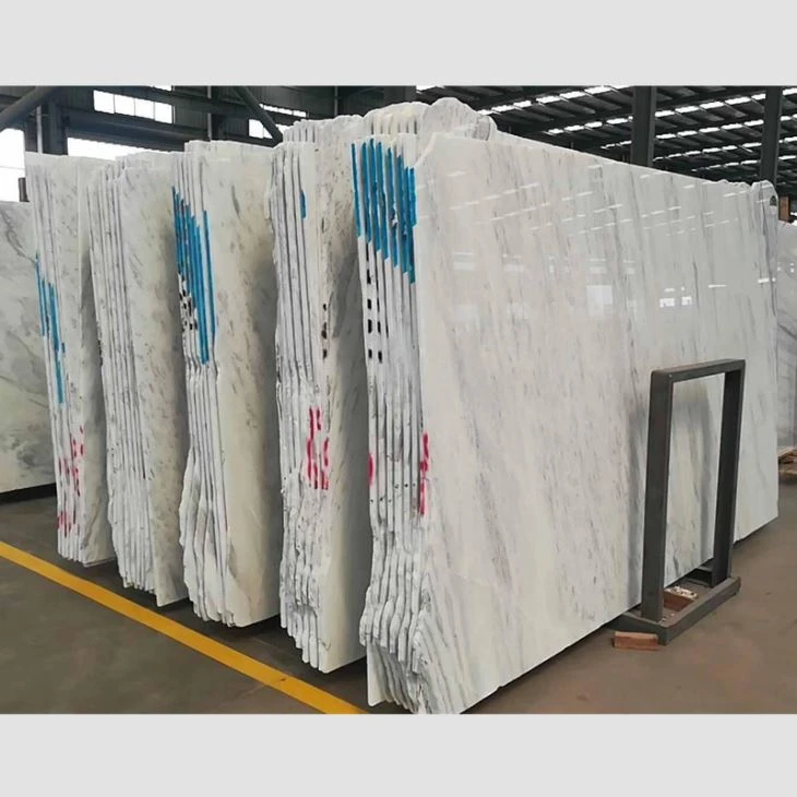 Polished Tesla White Marble Slabs