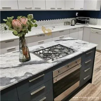 Jeges-tenger szürke márvány munkalapok konyha