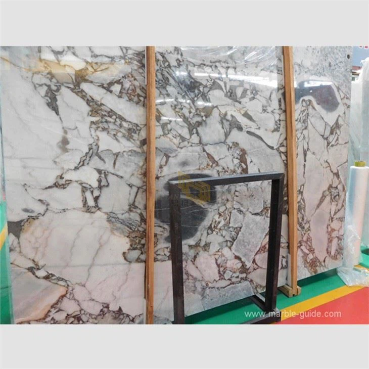 White Titanic Storm Marble Waterfall Countertop